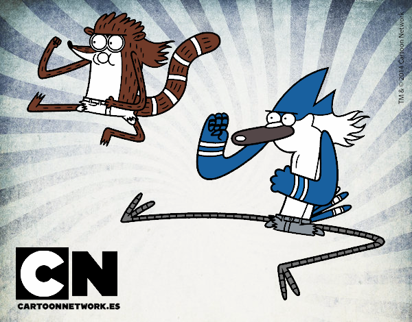 Mordecai y Rigby karatekas