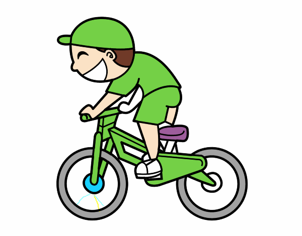 Niño ciclista