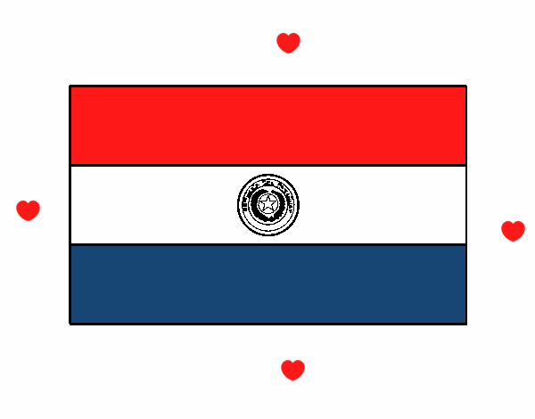 La bandera de Paraguay