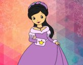 Dibujo Princesa de gala pintado por ashily018