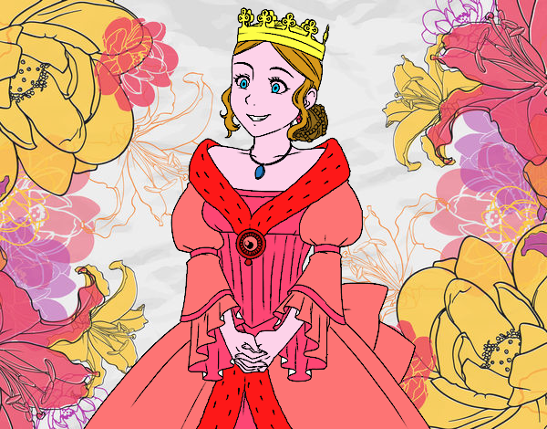 Dibujo Princesa medieval pintado por Guadag