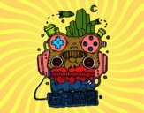 Dibujo Robot game pintado por Fine16