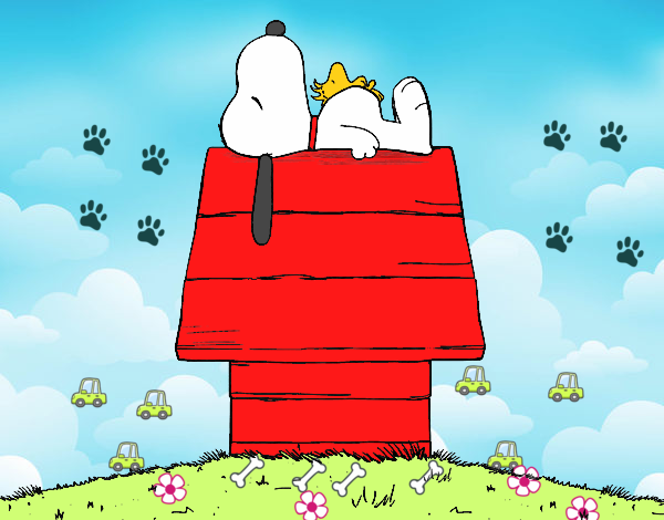 Snoopy durmiendo