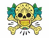 Dibujo Tatuaje de calavera pintado por SEBrechol