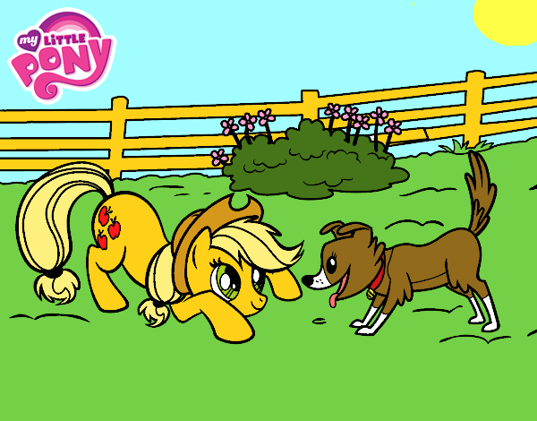 Applejack y Winona