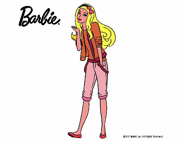 Barbie con look casual