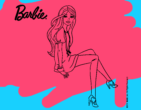 Barbie sentada