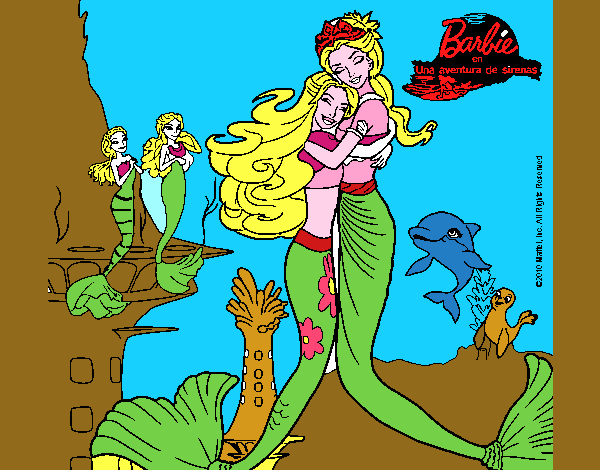 Barbie sirena y la reina sirena