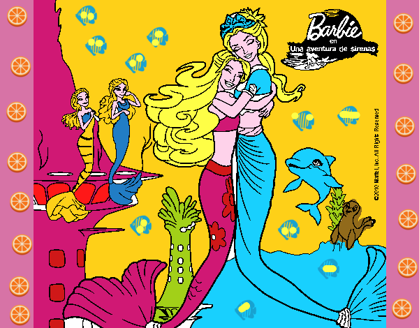 Barbie sirena y la reina sirena