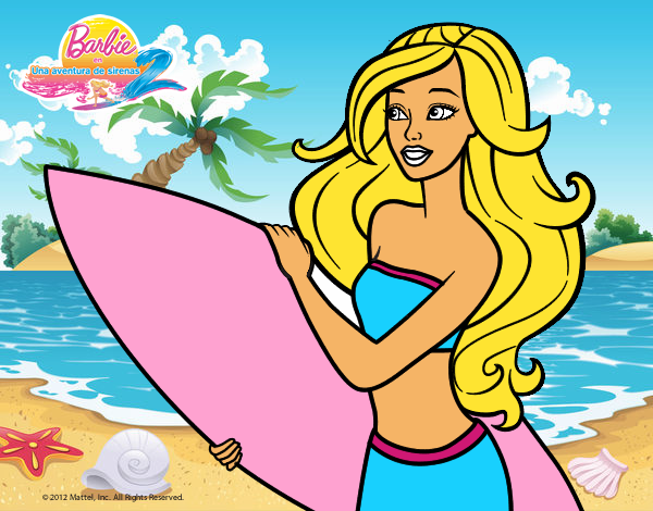 Barbie va a surfear