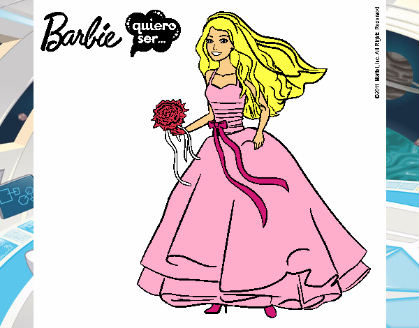 Barbie vestida de novia