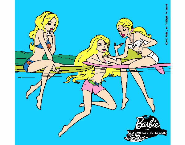 Las  aventuras  de barbie en la playa