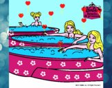 Barbie y sus amigas en el jacuzzi