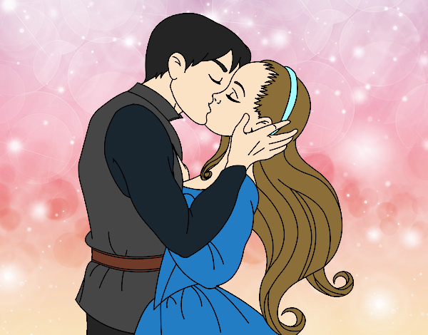 Dibujo Beso de amor pintado por DiamondB