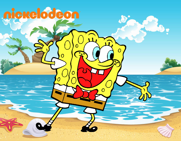 Bob Esponja saludando