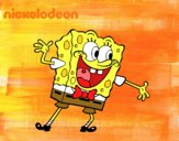 Bob Esponja saludando