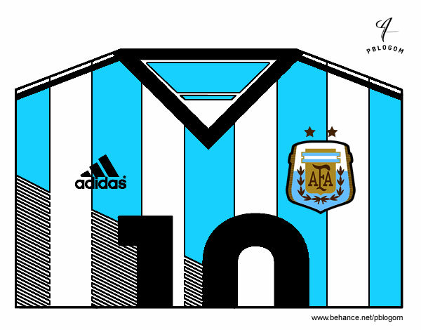 Camiseta del mundial de fútbol 2014 de Argentina