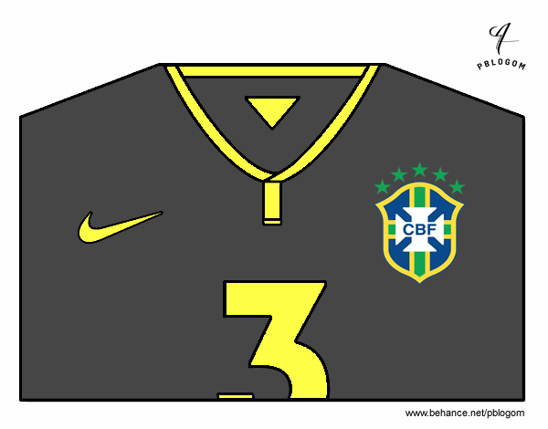 Camiseta del mundial de fútbol 2014 de Brasil