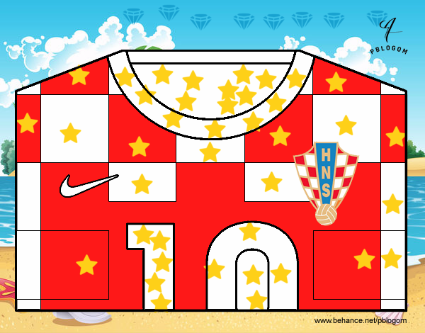 Camiseta del mundial de fútbol 2014 de Croacia