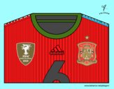 Camiseta del mundial de fútbol 2014 de España