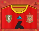 Camiseta del mundial de fútbol 2014 de España