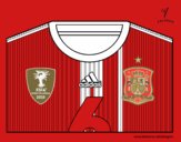 Camiseta del mundial de fútbol 2014 de España