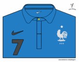 Camiseta del mundial de fútbol 2014 de Francia