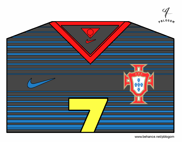 Camiseta del mundial de fútbol 2014 de Portugal