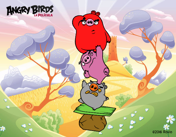 Cerdos verdes de Angry Birds