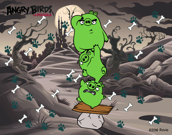 Cerdos verdes de Angry Birds