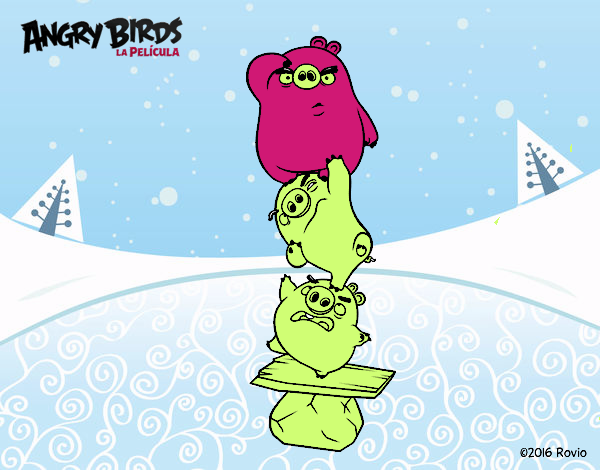 Cerdos verdes de Angry Birds