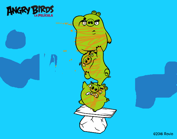 Cerdos verdes de Angry Birds