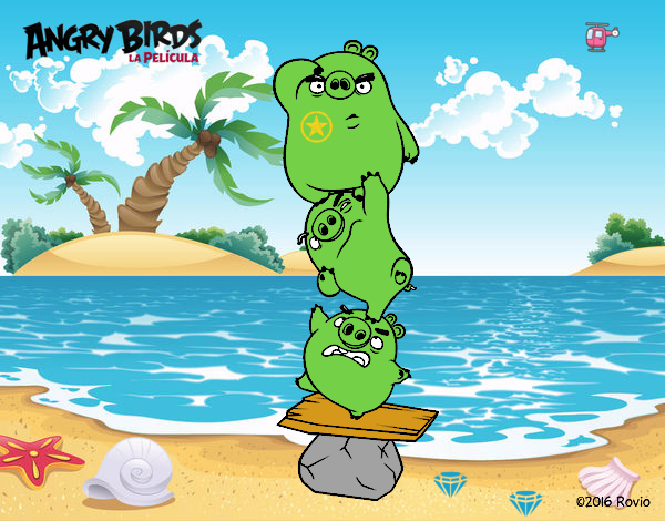 Cerdos verdes de Angry Birds