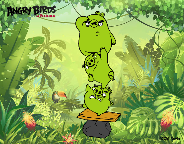 Cerdos verdes de Angry Birds