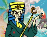 Dibujo Faraón enfadado pintado por noramision