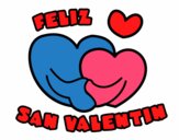 Dibujo Feliz San Valentin pintado por Santidy