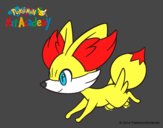 Fennekin corriendo