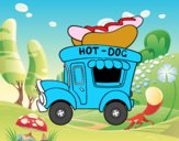 Food truck de perritos calientes