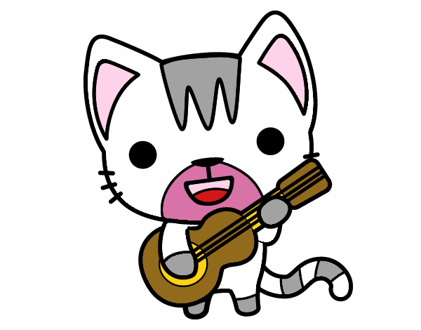 Gato guitarrista