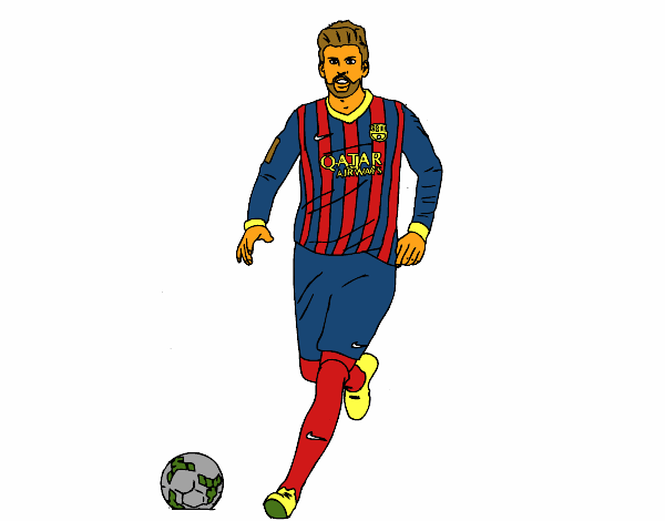 Gerard Piqué en el campo