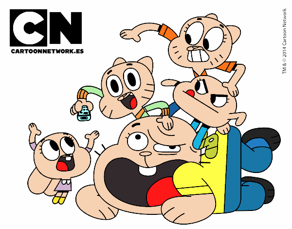 la familia de gumball humana