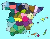 Dibujo Las provincias de España pintado por alazq