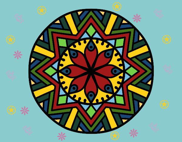 Mandala flor de bambú