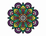 Dibujo Mandala mundo árabe pintado por monitourn