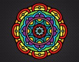 Dibujo Mandala para la relajación mental pintado por DiamondB