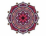 Dibujo Mandala para meditar pintado por natalyest