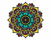 Dibujo Mandala para relajarse pintado por veroleru