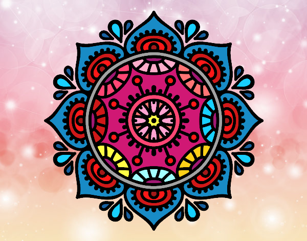 Dibujo Mandala para relajarse pintado por romerito