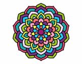 Dibujo Mandala pétalos de flor pintado por natalyest