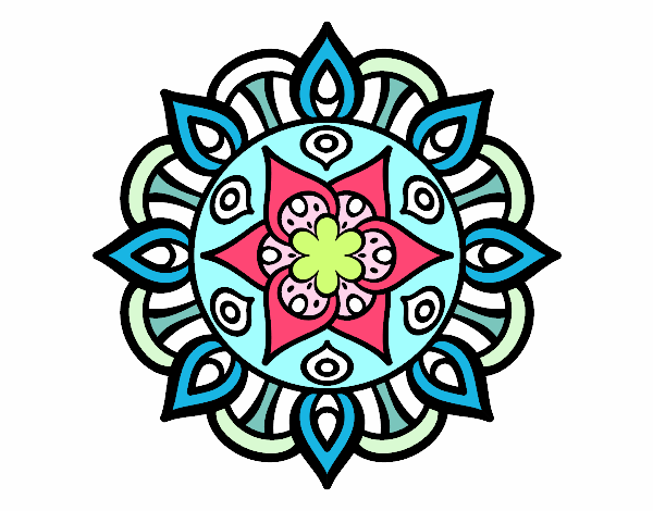 Dibujo Mandala vida vegetal pintado por majo5737